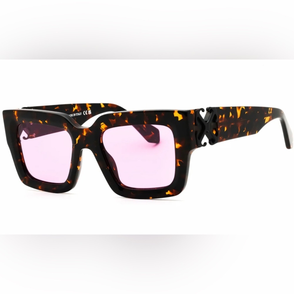 OFF WHITE MYSTIC RECTANGULAR TORTOISESHELL UNISEX… - image 1